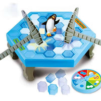 Jeu Pingouin Banquise – Ice Breaking Game Familial avec 40 Blocs de Glace, 2 Marteaux et Figurine Pingouin – Jeu d’Équilibre & Suspense pour Enfants et Adultes