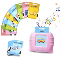 Lecteur de Cartes Bilingue Français-Anglais – 112 Cartes Interactives – Jouet Éducatif pour Enfants – Apprentissage des Mots avec Son, Vocabulaire et Prononciation – Cadeau Montessori pour Enfants 2 à 6 Ans.