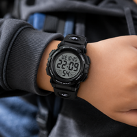 Montre Digitale Sport Enfant et Ado, Étanche 50M, Rétro-éclairage LED, Chronomètre, Alarme, Date, Format 12/24 h, Bracelet Confort, Garçon et Fille