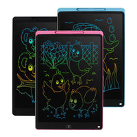 Tablette LCD d’Écriture et de Dessin pour Enfants – 12, 16 et 20 Pouces – Cadeau Éducatif – Écran Coloré – Rose & Bleu