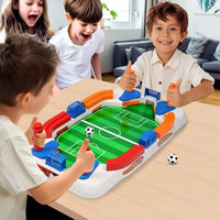 Jeu de Football de Table Interactif 2 à 4 Joueurs – Mini Baby-Foot avec Compteur de Score, 4 Commandes et 2 Ballons – Jeu de Société pour Enfants 3 Ans et Plus
