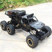 Voiture Télécommandée Tout-Terrain 6x6 46cm - Crawler RC Haute Vitesse 2.4GHz Carrosserie Alliage - Monster Truck Électrique pour Enfants et Adultes - Cadeau Idéal Escalade de Roche - + 6 ans