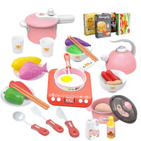 Coffret Cuisine Enfants 36 Pièces – Mini Kitchen Set Play House avec Plaque Sonore, Casseroles, Ustensiles, Aliments & Accessoires | Jeu d’Imitation Cuisine pour Enfants 3+ (Copie)