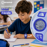 Montre Digitale Enfant Sport Aqua – Étanche 30M, Antichoc, Rétroéclairage LED, Alarme, Date, Format 12/24H