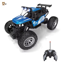 Voiture RC Tout Terrain avec Suspension et Lumières LED – Camion Off-Road Télécommandé Rechargeable, Idéal Cadeau Enfant