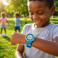 Montre Enfant Digitale Étanche 30M - LED, Alarme, Date & Jour, Résistante aux Chocs, Bracelet Silicone Motifs Licorne, Dinosaure, Panda, Pingouin - Garçon & Fille 3-12 Ans