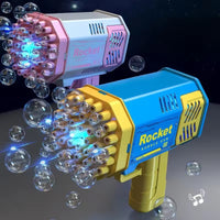 Pistolet à Bulles 40 Jets – Bazooka bubble gun électrique( piles ) – Haute Production de Bulles – Léger & Facile à Utiliser – Parfait Fêtes, Anniversaires, Mariages, Jardin