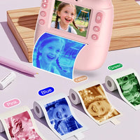 Caméra Instantanée Enfant avec Impression Immédiate en Couleur (Vert / Orange / Rouge / Bleu / Noir-Blanc), Jeux Intégrés, Fonction Vidéo, Carte Mémoire Incluse – Idéal Cadeau Fille et Garçon. (Copie)