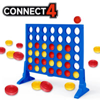 Connect 4 – Jeu de stratégie classique | 2 joueurs | Grille géante avec 42 jetons rouges et jaunes | Jeu éducatif pour enfants et familles | À partir de 3 ans