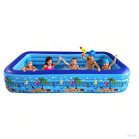 Piscine Gonflable pour enfants et Famille avec Pompe Incluse, Grande Piscine Extérieure pour Enfants et Adultes, Fond Souple Confortable, 120 à 355 cm