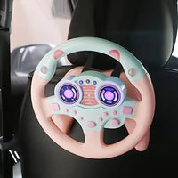 Volant Électronique Interactif pour Enfants – Sons Réalistes, Lumières, Effets de Conduite – Jouet Éducatif et Ludique