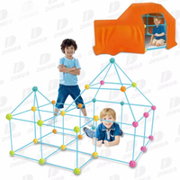 Kit de Construction Fort – 120 Pièces avec Tente (1,60m x 1,20m)